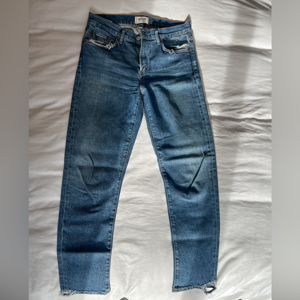 Agolde Jeans, agolde skinny jeans, agolde distressed denim